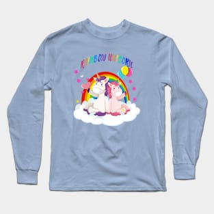 Rainbow Unicorn Long Sleeve T-Shirt